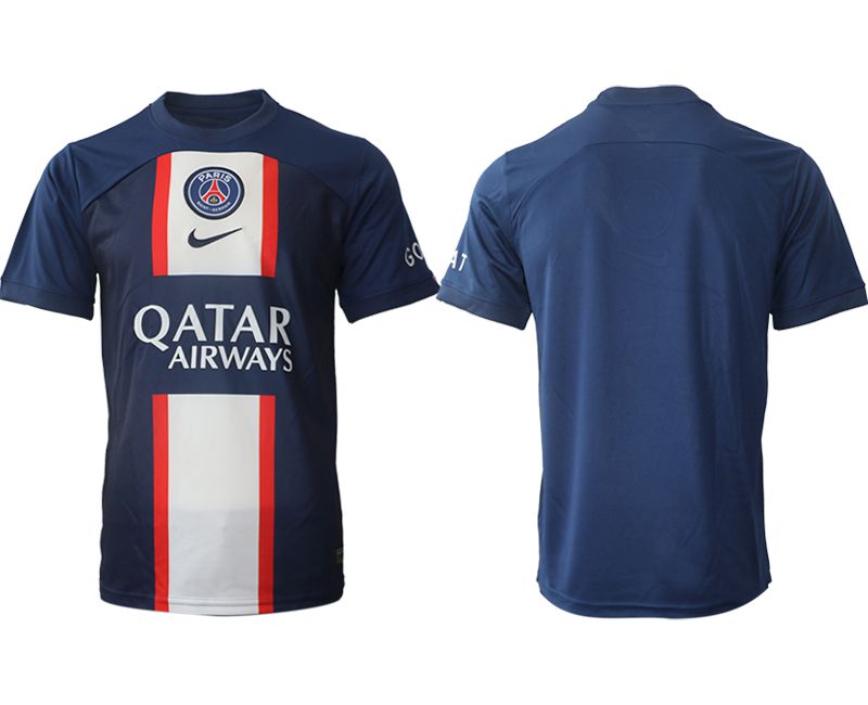 Men 2022-2023 Club Paris St German home aaa version blue blank Soccer Jersey->paris st german jersey->Soccer Club Jersey